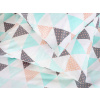 Dreamy Linens Obliečky bavlnené Tyrkysové trojuholníky