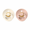 Bibs Colour z prírodného kaučuk 2ks ivory blush 52244