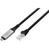 Digitus USB 3.1 Gen 1 (USB 3.0), USB 3.0, USB, USB-C® káblový adaptér [1x USB , USB 3.2 Gen 1 (USB 3.0) - 1x RJ45, RJ45 zástrčka] AK-300601-050-S fóliové; AK-300601-050-S
