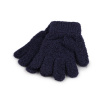 Detské pletené rukavice froté - modrá tmavá