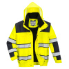 PORTWEST HI-VIS BOMBER CLASSIC 3v1 C466 / Zateplený bomber 3v1 - HV žltá/čierna XXXL