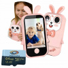 TELEFON PRE DETI SMARTFÓN DOTYKOVÝ FOTOAPARÁT KAMERA RUŽOVÁ Q13 + KARTA 64GB