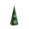 BARTEK Christmas Snow sviečka pyramída, 180g, rôzne farby