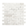 Kamenná mozaika tehla Splitface Boticino biela 29x30,5 cm
