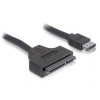 DeLOCK - Kabel Power Over eSATA - 11 pin USB/eSATA (5/12 V) (M) do SATA combo (F) - 50 cm 84402
