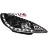DAYLINE predné svetlá Peugeot 206 98-07 čierne
