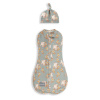 Zavinovačka First STEP SWADDLE s čiapkou zadarmo, VINTAGE ANIMALS SKY BLUE, od značky Sleepee