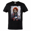 Pánske tričko Chucky čierne Veľkosť: M
