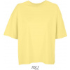 SOL´S BOXY / Dámske oversize tričko - light yellow S