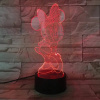 3Dmix 3DL-SMRT025 – 3D LED nočná lampa - Minnie Mouse (Smart)