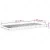 vidaXL Penové matrace 2 ks biele 100x200 cm 7 zón tvrdosť 20 ILD - Biela - 30972-172139