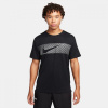 Nike Miler Flash Men's Dri-FIT UV Short-Sleeve Running Top Black XL