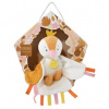 Doudou hudební plyšová hračka ptáček žlutý 23 cm DC4049