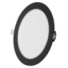 EMOS SK s.r.o. Lighting LED vstavané svietidlo NEXXO, kruhové, čierne, 18W, CCT - ZD1343