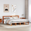zahrada-XL Posteľ bez matraca voskovo hnedá 180x200 cm masívna borovica 3306506