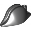 2528 Black Minifigure, Headgear Hat, Pirate Bicorne Plain (Černá minifigurka, Klobouk s pokrývkou hlavy, Pirátský dvourohý plášť)