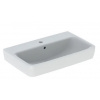 Geberit Selnova Compact keramické umývadlo 55x37x17 cm,otvor pre batériu,s prepadom,Biele GEB 501.509.00.7