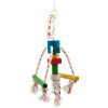 Bird Jewel hračka chobotnička závesná drevo - povraz 10 x 15 x 29 cm