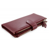 Arwel Veľká kožená burgundy peňaženka so zápinkou 511-8129-34