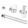 GROHE Essentials 40846001 Súprava doplnkov do kúpeľne 4 v 1, Chróm GRO 40846001