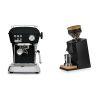 Ascaso Dream ONE, Dark Black + Eureka Mignon Single Dose, Black & Oak