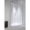 Jika Cubito Pure - Sprchové dvere, 1 posuvný segment, 1 pevný segment, strieborný profil, ľavé/pravé, 1000 mmx30 mmx1950 mm – sklo arctic H2422430026661