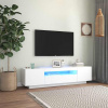 zahrada-XL TV skrinka s LED svetlami biela 160x35x40 cm 804427