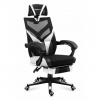 Herné kreslo Otočné Hráč S PODNOŽKOU Huzaro Combat 5.0 White (HZ-COMBAT 5.0 WHITE)