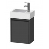 Duravit Ketho.2 Umývadlová skrinka, 44x36x24 cm, 1 dvierka, pánty vľavo, grafit mat K25071L49490000