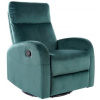 Signal Relaxační polohovací křeslo OLIMP VELVET zelený BLUVEL 78
