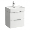 Laufen Base - Umývadlová skrinka, 52x53x39 cm, 2 zásuvky, matná biela H4021921102601