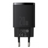 Baseus CCXJ-B01 Compact Quick Nabíjačka USB/USB-C 20W Black