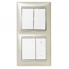 LEGRAND Spínač VALENA 774408 č.6+6 IP31 bílá