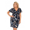 Nočná košieľka Donna Helen Plus Size Farba: Modrá - tmavo, Veľkosť: 3XL