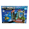My World Minecraft – magnetické kocky 184 kusov + 2 figúrky.