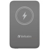 VERBATIM Powerbanka Charge 'n' Go, Magnetická, 10000 mAh, USB-C, Šedá