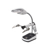 Verk 09162 Držiačik s lupou-tretia ruka, 5 LED