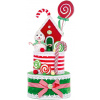MagicHome Strend Pro Dekorácia Vianoce Torta 27x57 cm