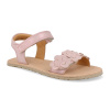 Barefoot dětské sandály Froddo - Flexy flowers pink shine růžové