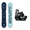 Gravity Pluto dětský snowboard + Gravity Cosmo vázání - 128 cm + XS (EU 28-31)