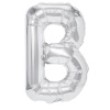 Party Fóliový balón písmeno B strieborný 40 cm