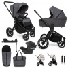 MUUVO SET Kočík 4v1 Quick 4.0 set + CYBEX Aton B2 i-Size + základňa Variant: MUUVO Kočík kombinovaný Quick 4.0 Iron graphite set 2v1