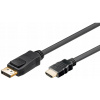 Goobay 5 m DP / HDMI DisplayPort čierny