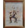 Muzikant - Ivónia Neveziová,originálny,ručne maľovaný obraz S (do veľkosti 45x45cm) Viac farieb