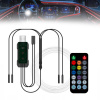 SVETLOVOD EL WIRE LED RGB USB OSVETLENIE INTERIÉRU AUTA KABÍNY AUTA 8 m