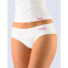 GINA Dámske francúzske nohavičky Bamboo Natural s širším pásom | 04022P - biela purpurová, S/M