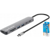 Dokovacia stanica USB-C 7v1 HDMI 4K60Hz, USB-A/C 5Gb/s, PD 100W, SD Manhattan