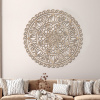 drevo zivota Drevená mandala na stenu BLAHOBYT Farebný vzor: Dub Sonoma, Priemer: 40