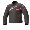 Detská bunda na motocykel Alpinestars T-SP S Waterproof fialovo-čierna Veľkosť: 120