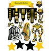 CUKROVÁ TLAČ jedlý obrázok na tortu Cukrová hmota TRANSFORMERS AUTOBOTY + MENO #2